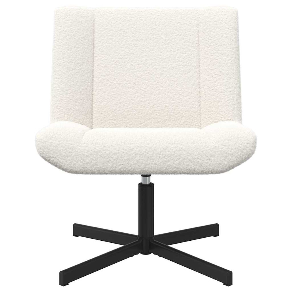 vidaXL Περιστρεφόμενη καρέκλα Κρεμ 63 x 75 x 76 εκ Δέρμα Πρόβατου