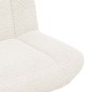 vidaXL Περιστρεφόμενη καρέκλα Κρεμ 63 x 75 x 76 εκ Δέρμα Πρόβατου