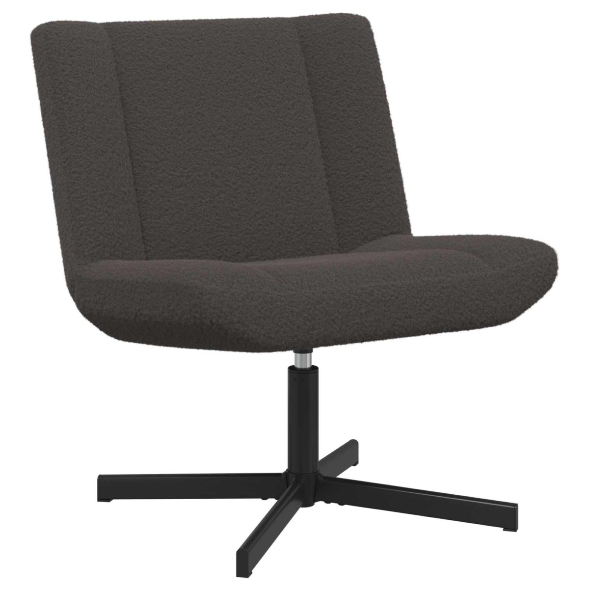 vidaXL Περιστρεφόμενη καρέκλα Σκούρο Γκρι 63 x 75 x 76 εκ