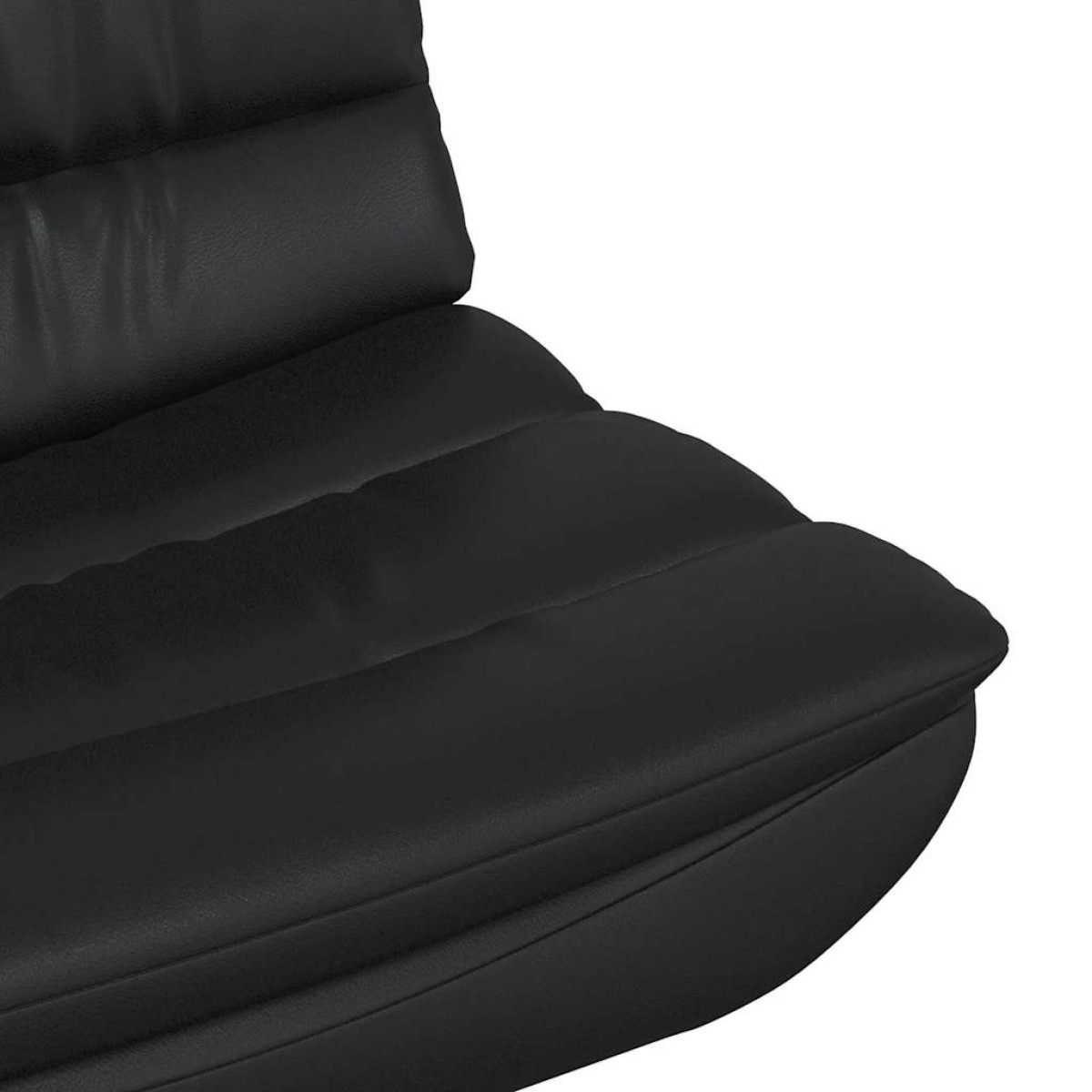 vidaXL Περιστρεφόμενη καρέκλα Μαύρο 63 x 75 x 76 εκ Τεχνητό Δέρμα