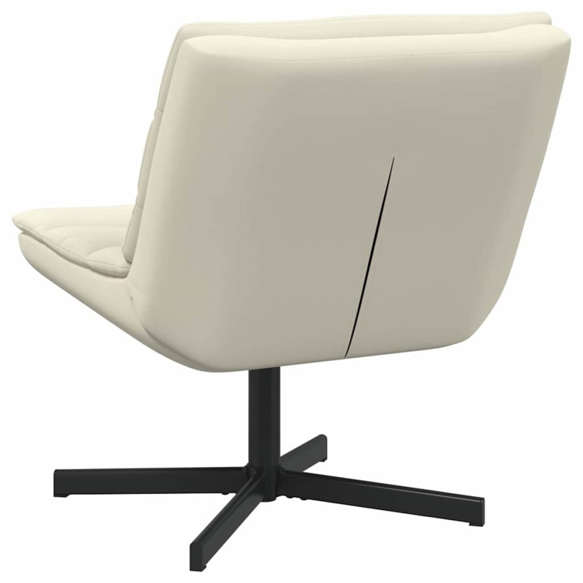 vidaXL Περιστρεφόμενη καρέκλα Κρεμ 63 x 75 x 76 εκ Τεχνητό Δέρμα