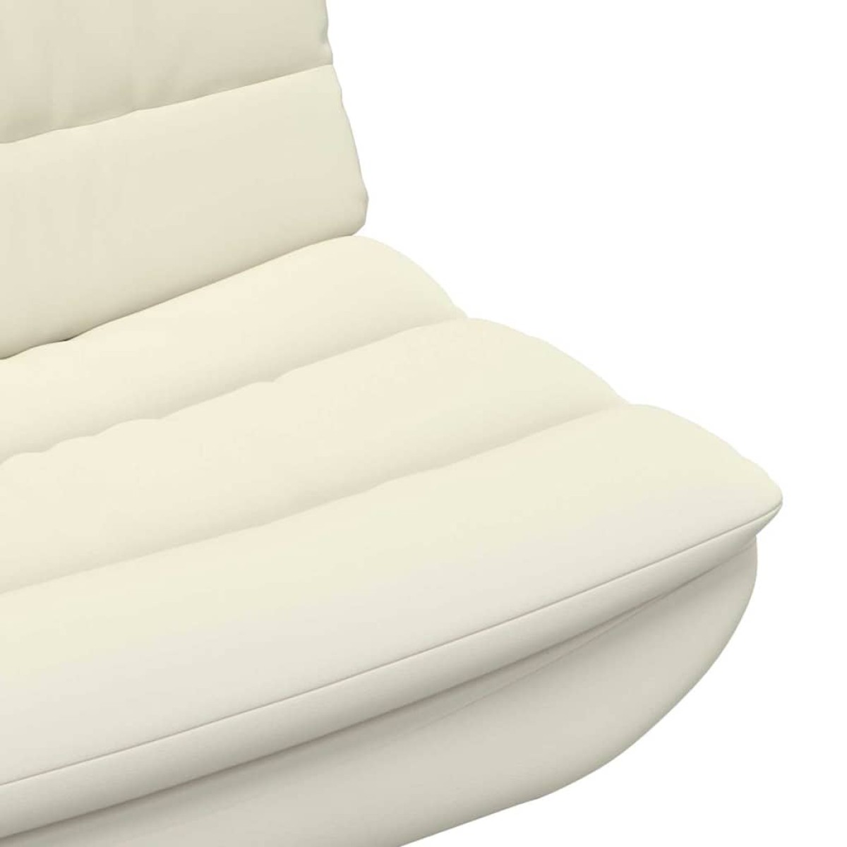 vidaXL Περιστρεφόμενη καρέκλα Κρεμ 63 x 75 x 76 εκ Τεχνητό Δέρμα