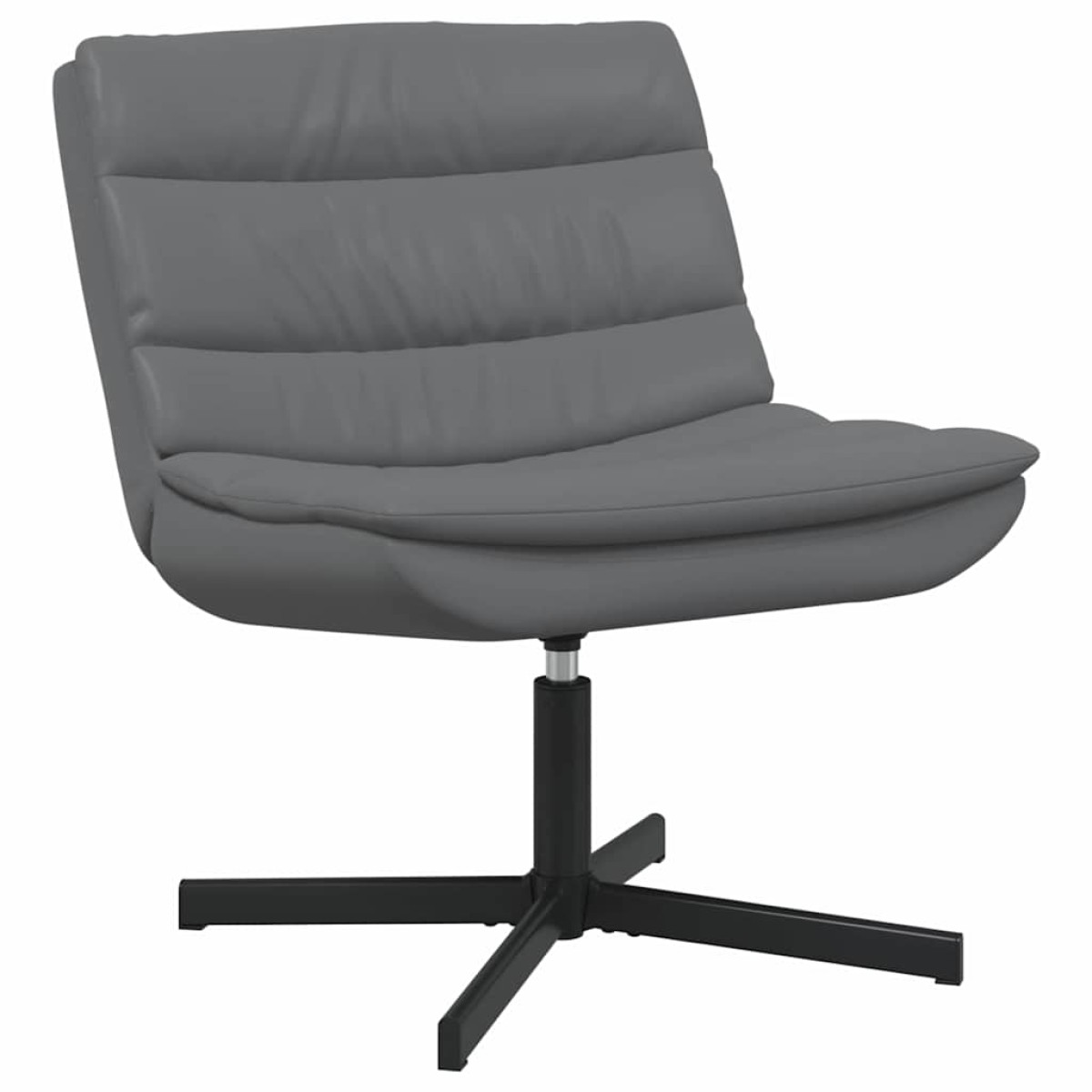 vidaXL Περιστρεφόμενη καρέκλα Γκρι 63 x 75 x 76 εκ Τεχνητό Δέρμα