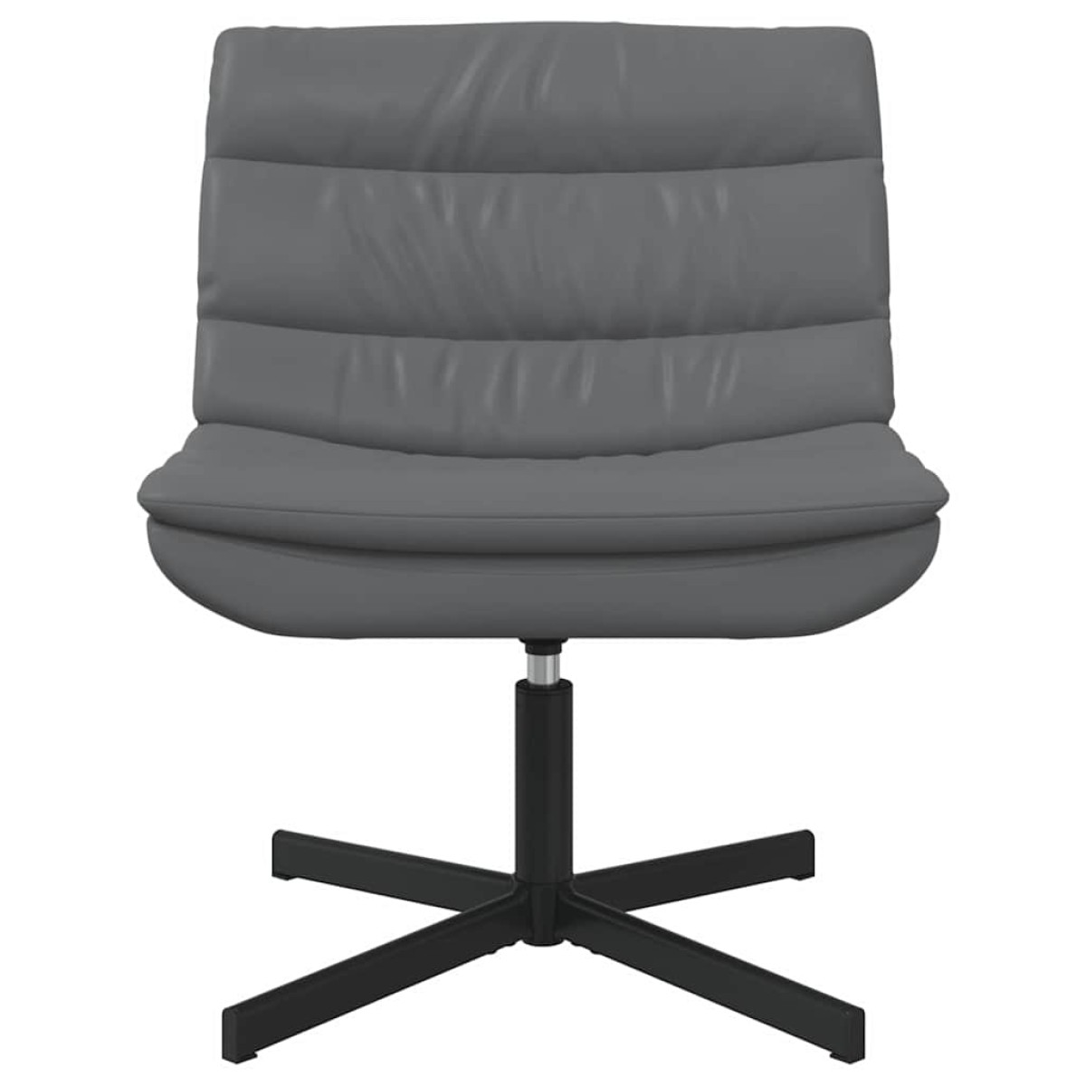 vidaXL Περιστρεφόμενη καρέκλα Γκρι 63 x 75 x 76 εκ Τεχνητό Δέρμα