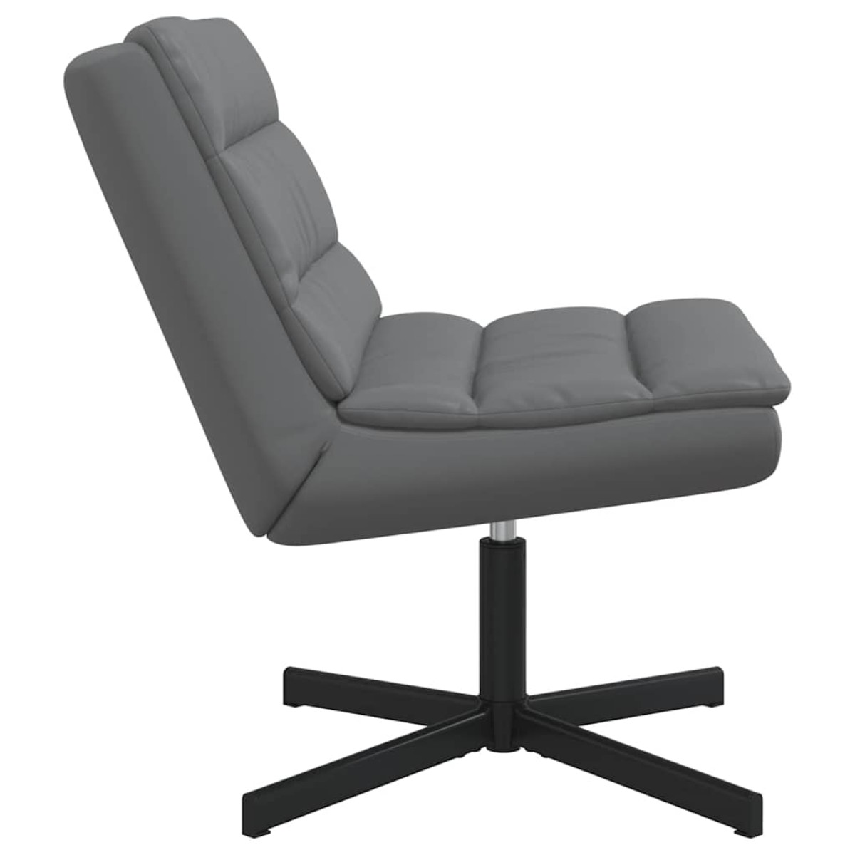 vidaXL Περιστρεφόμενη καρέκλα Γκρι 63 x 75 x 76 εκ Τεχνητό Δέρμα