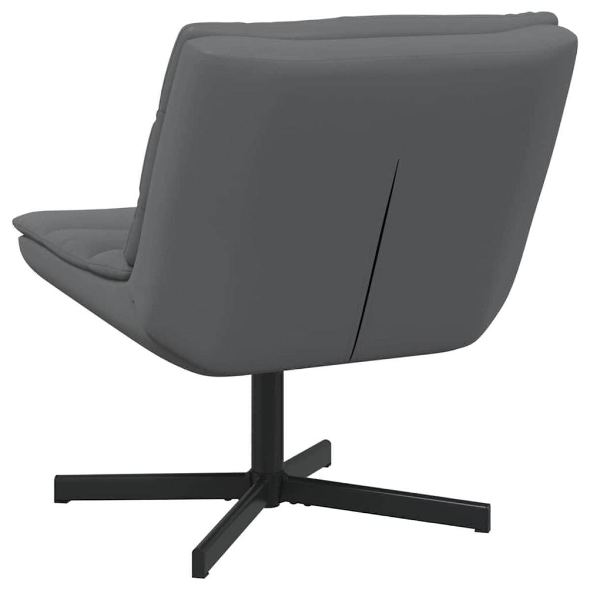 vidaXL Περιστρεφόμενη καρέκλα Γκρι 63 x 75 x 76 εκ Τεχνητό Δέρμα