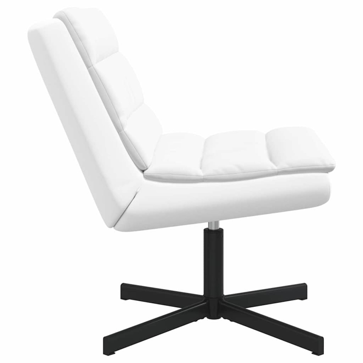 vidaXL Περιστρεφόμενη καρέκλα Λευκό 63 x 75 x 76 εκ Τεχνητό Δέρμα