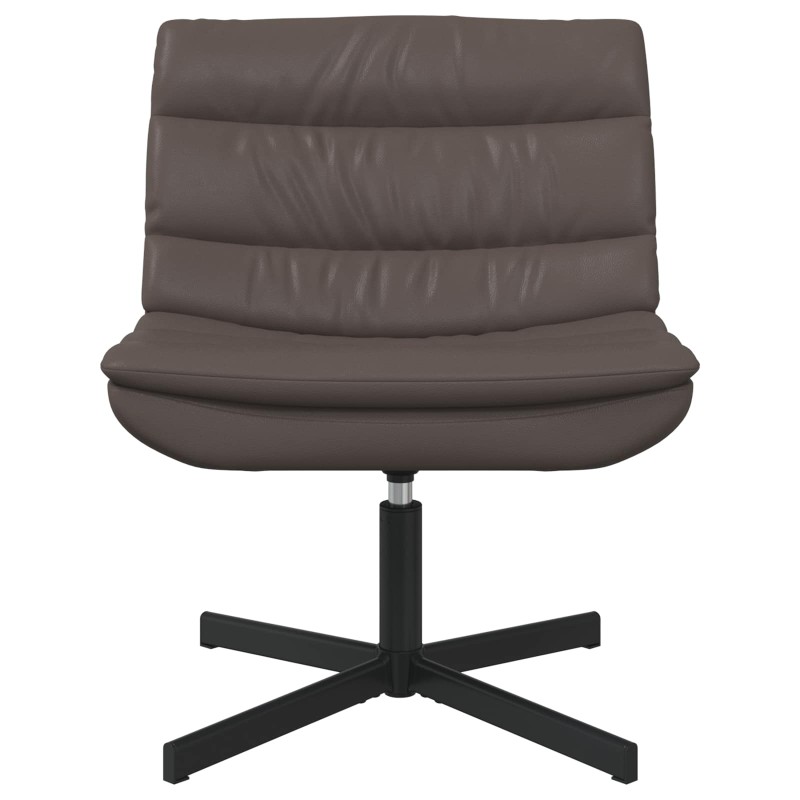vidaXL Περιστρεφόμενη καρέκλα Καφέ 63 x 75 x 76 εκ Λαμπερό PU