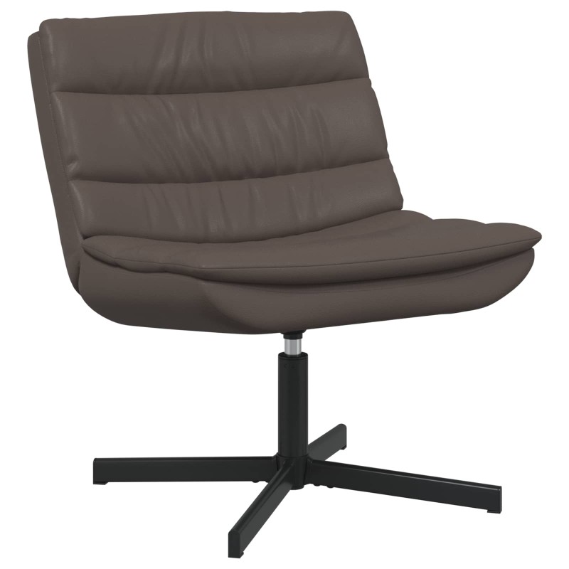 vidaXL Περιστρεφόμενη καρέκλα Καφέ 63 x 75 x 76 εκ Λαμπερό PU
