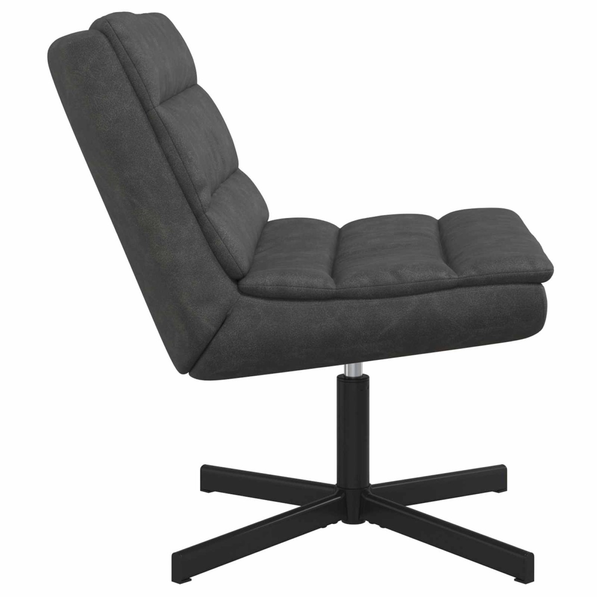 vidaXL Περιστρεφόμενη καρέκλα Μαύρο 63 x 75 x 76 εκ Αντίκα PU