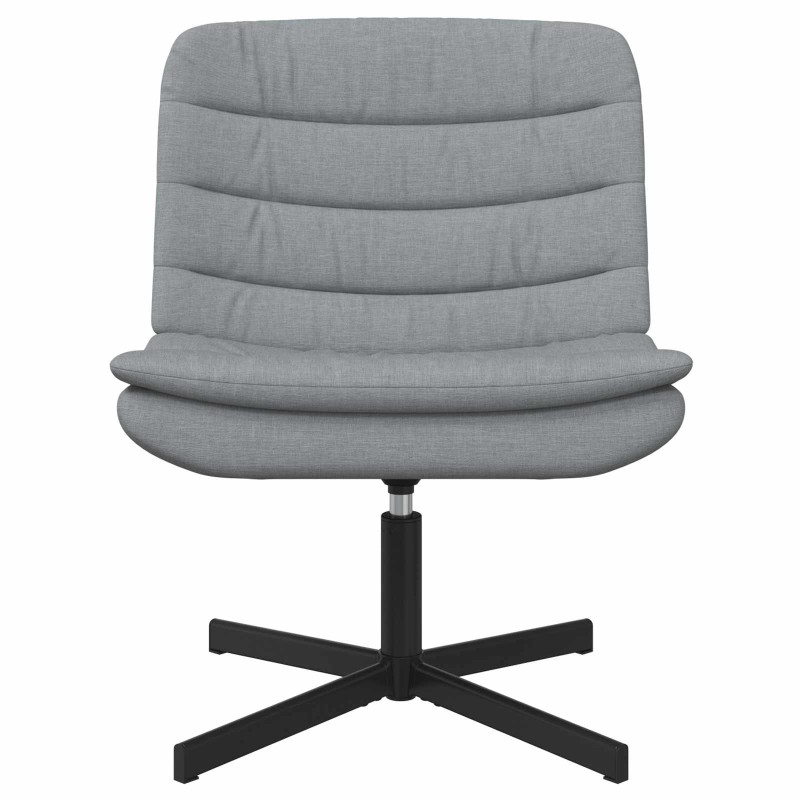 vidaXL Περιστρεφόμενη καρέκλα Ανοιχτό γκρι 63 x 75 x 76 εκ ύφασμα
