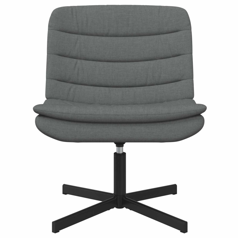 vidaXL Περιστρεφόμενη καρέκλα Σκούρο Γκρι 63 x 75 x 76 εκ ύφασμα