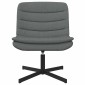 vidaXL Περιστρεφόμενη καρέκλα Σκούρο Γκρι 63 x 75 x 76 εκ ύφασμα