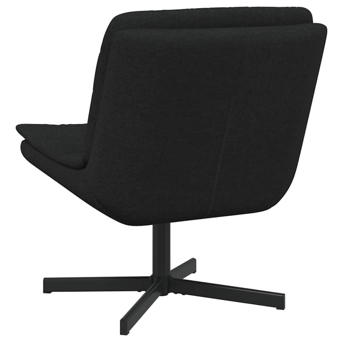 vidaXL Περιστρεφόμενη καρέκλα Μαύρο 63 x 75 x 76 εκ ύφασμα