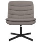 vidaXL Περιστρεφόμενη καρέκλα Taupe 63 x 75 x 76 εκ ύφασμα