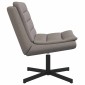 vidaXL Περιστρεφόμενη καρέκλα Taupe 63 x 75 x 76 εκ ύφασμα