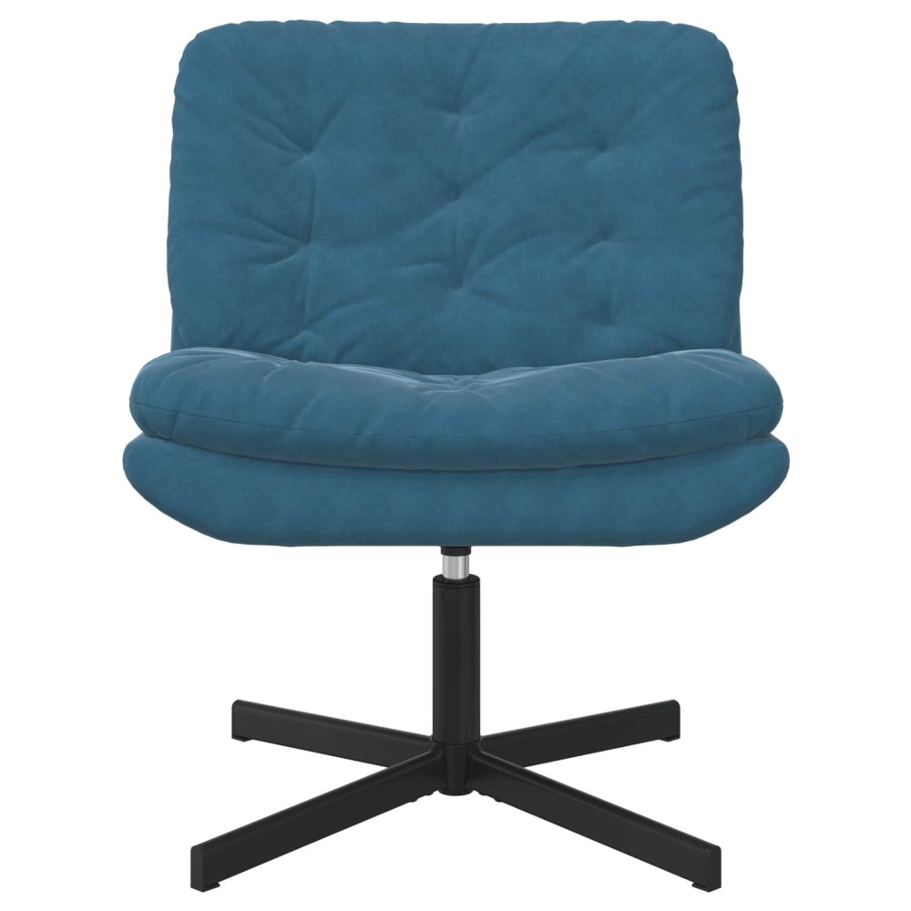 vidaXL Γυριστή Χαλαρωτική Καρέκλα Μπλε 63 x 75 x 76 εκ Βελούδο