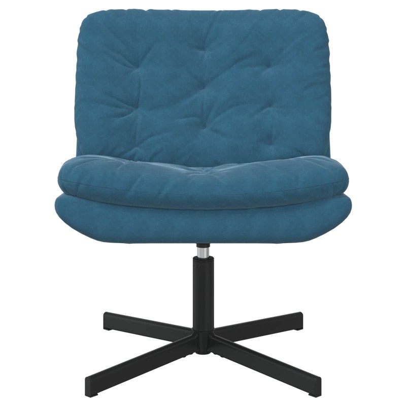 vidaXL Γυριστή Χαλαρωτική Καρέκλα Μπλε 63 x 75 x 76 εκ Βελούδο