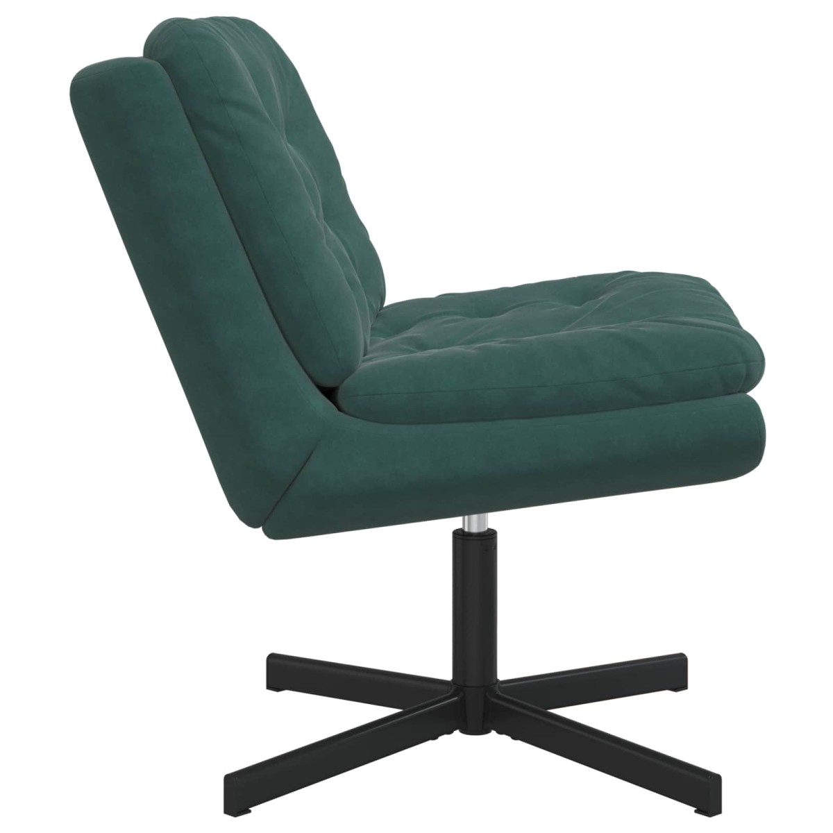 vidaXL Γυριστή Χαλαρωτική Καρέκλα Σκούρο Πράσινο 63 x 75 x 76 εκ