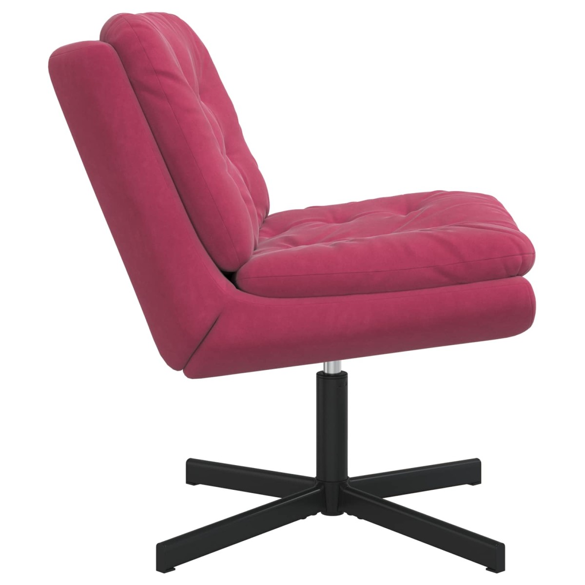 vidaXL Γυριστή Χαλαρωτική Καρέκλα Κόκκινο 63 x 75 x 76 εκ Βελούδο