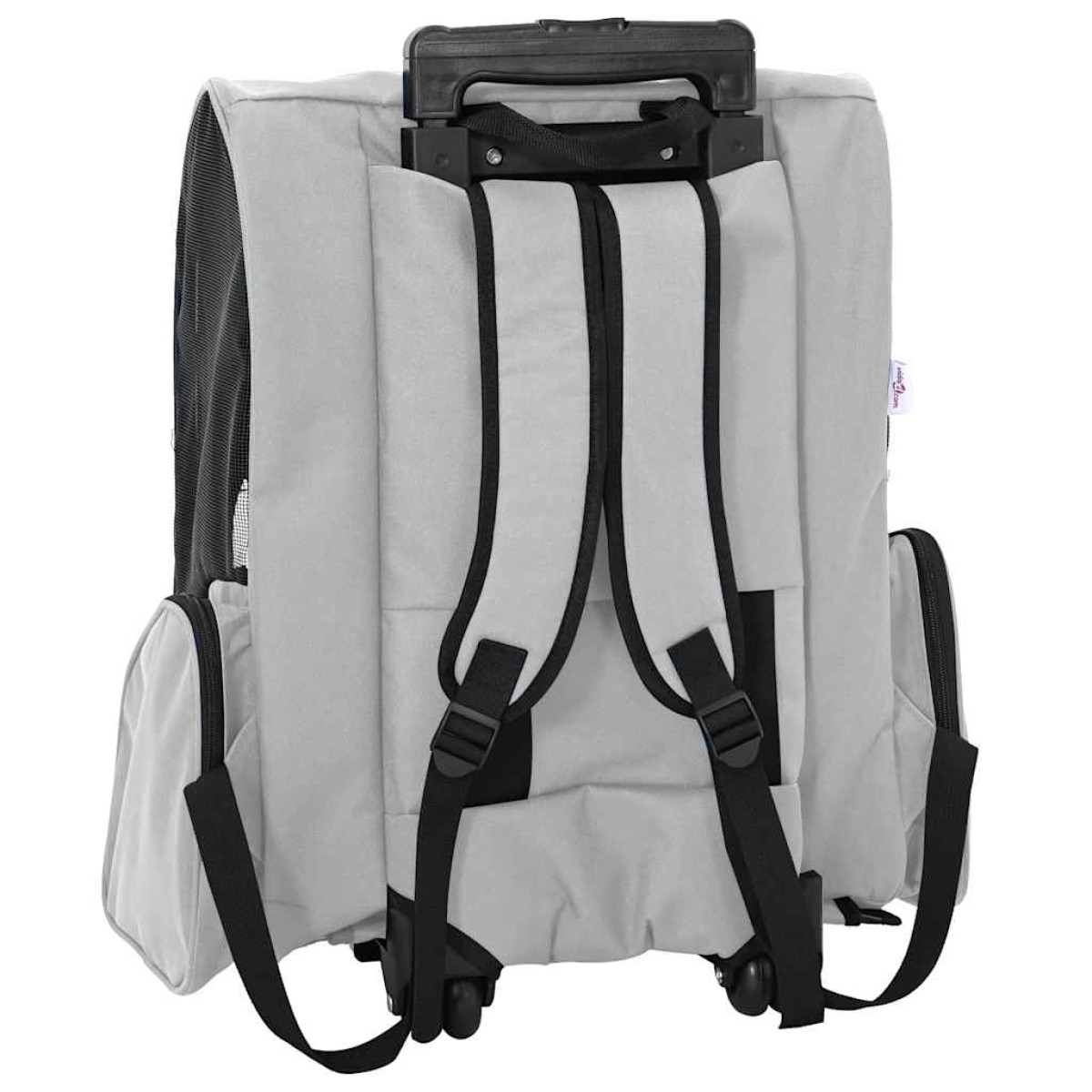 vidaXL Καρότσι Κατοικίδιων 3 σε 1 Γκρι 48x32x(57-106) εκ. από Ύφασμα Oxford