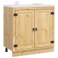 vidaXL Ντουλαπιού (Cabinet) SKI Μέλι Καφέ 80 x 46 x 81,5 εκ