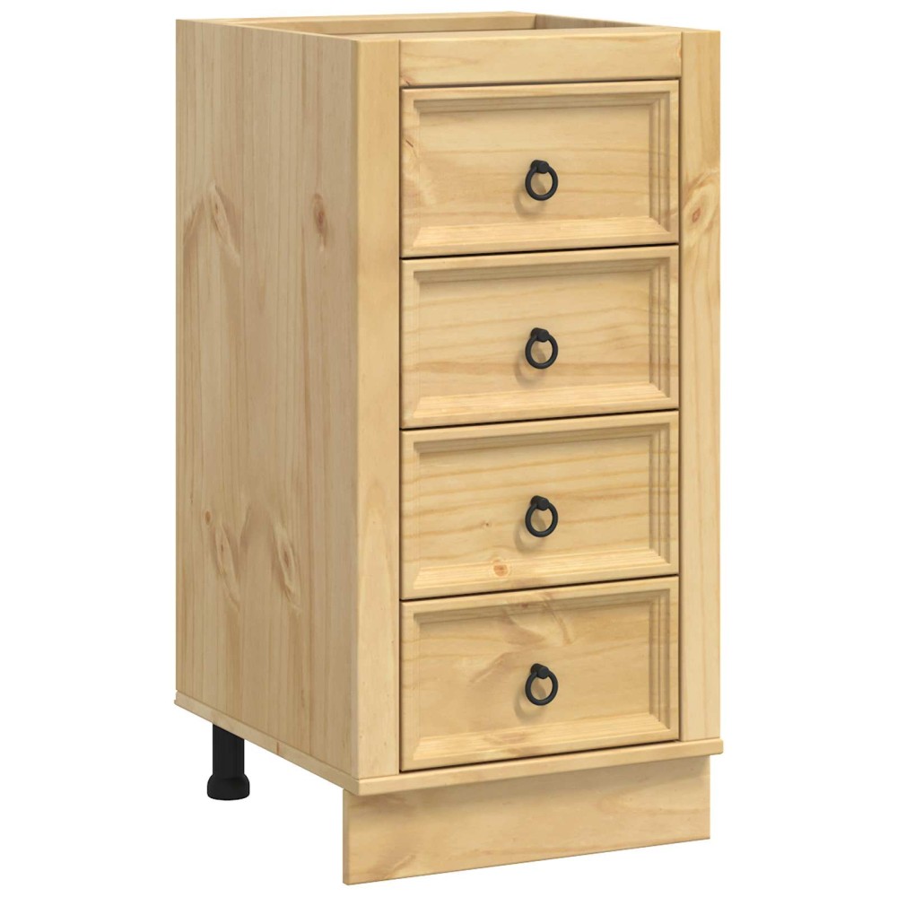 vidaXL Ντουλαπιού (Cabinet) SKI Μέλι Καφέ 40 x 46 x 81 εκ.