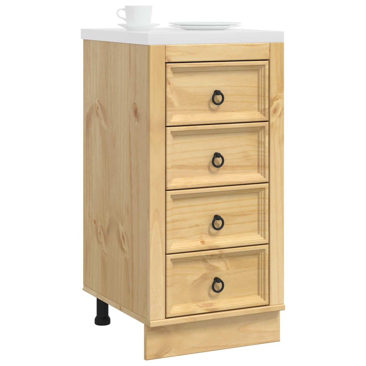 vidaXL Ντουλαπιού (Cabinet) SKI Μέλι Καφέ 40 x 46 x 81 εκ.