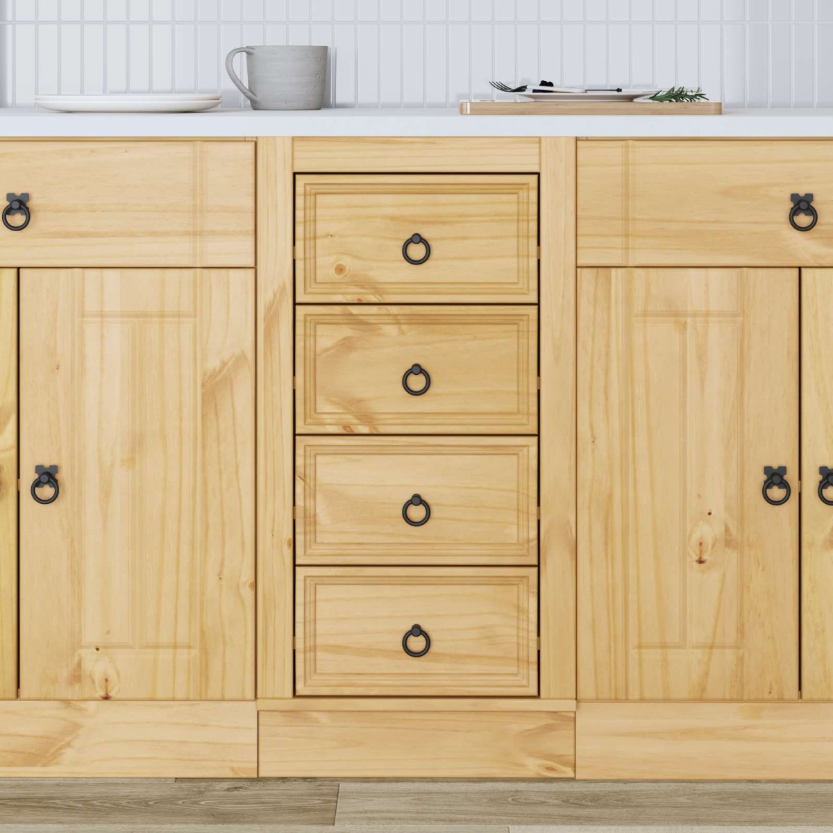 vidaXL Ντουλαπιού (Cabinet) SKI Μέλι Καφέ 40 x 46 x 81 εκ.