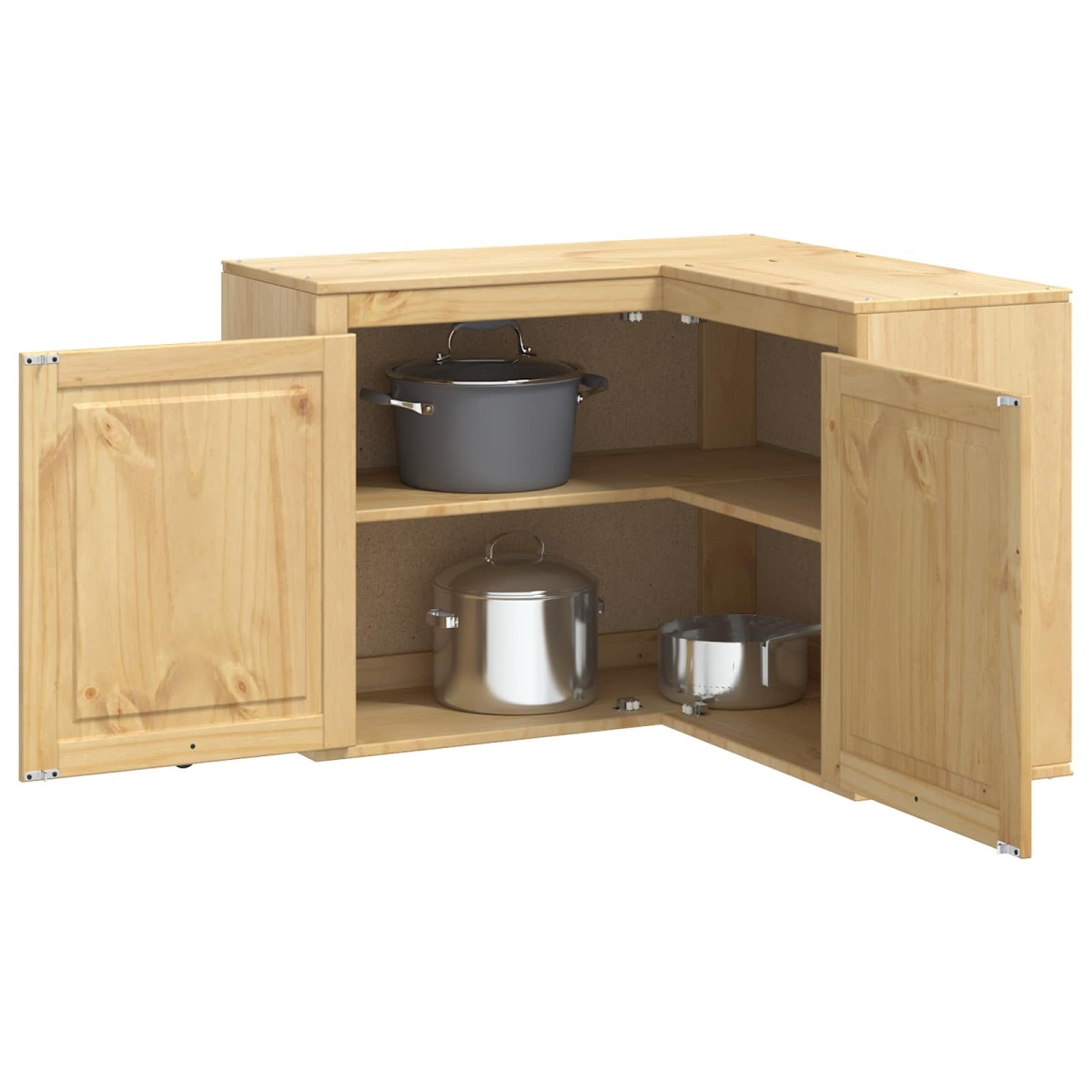 vidaXL Ντουλαπιού (Cabinet) SKI Μέλι Καφέ 80 x 80 x 60 εκ.