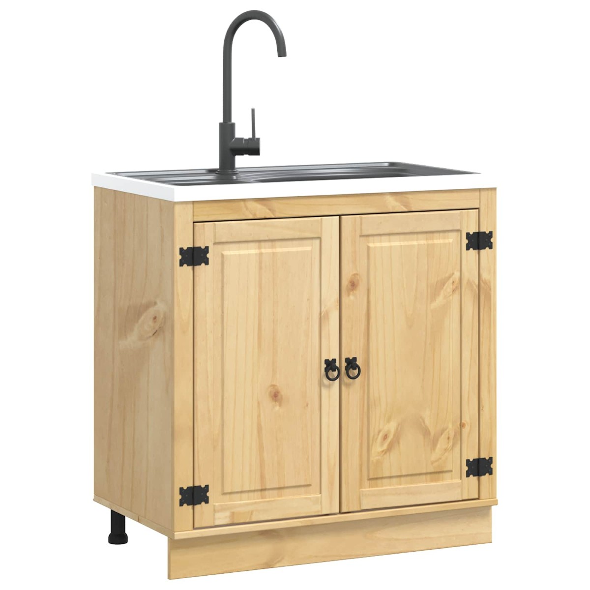 vidaXL Ντουλαπιού (Cabinet) SKI Μέλι Καφέ 80 x 46 x 81 εκ