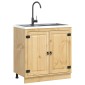 vidaXL Ντουλαπιού (Cabinet) SKI Μέλι Καφέ 80 x 46 x 81 εκ