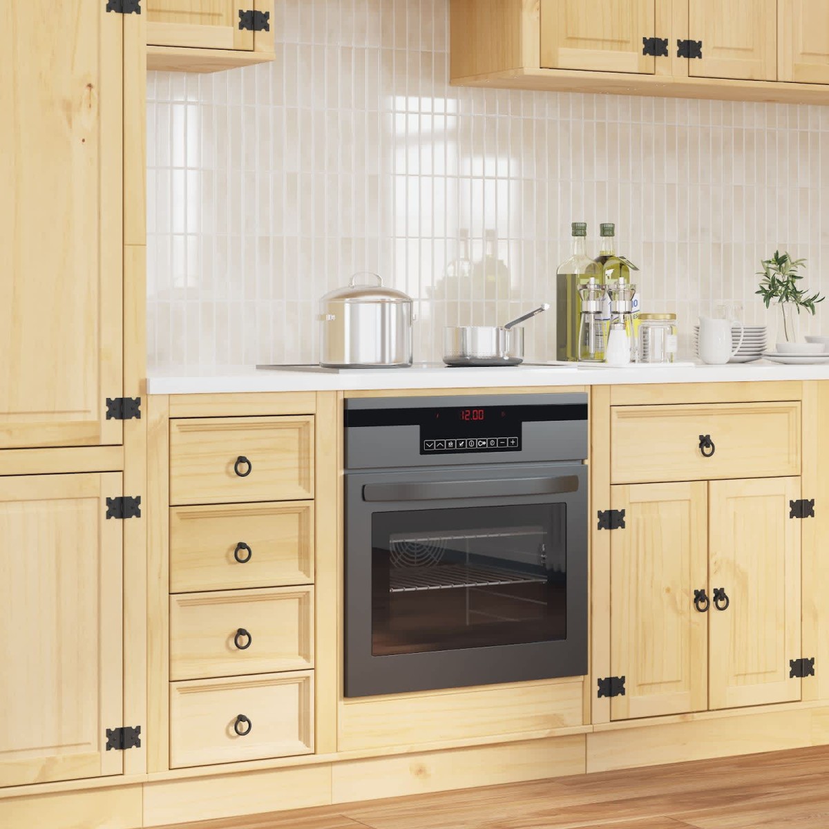 vidaXL Ντουλαπιού (Cabinet) SKI Μέλι Καφέ 60 x 46 x 81 εκ