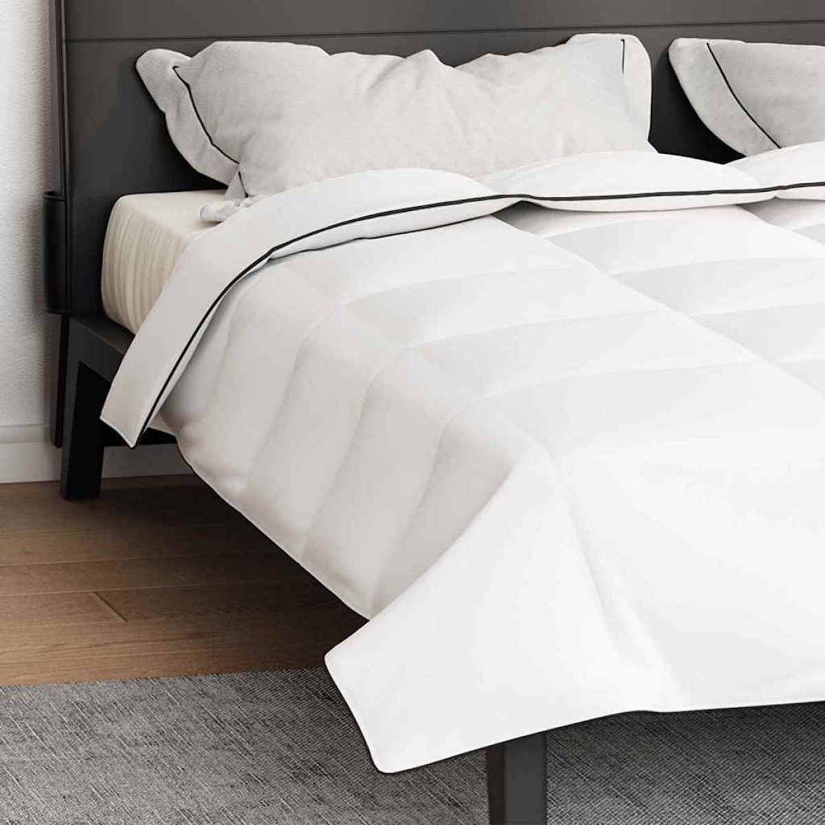 vidaXL Χειμερινό Παπλωματοθήκη 200 x 240 cm Χειμώνας Φτερό Λευκό