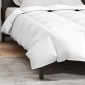 vidaXL Καλοκαιρινό Παπλωματοθήκη 135 x 200 cm Καλοκαίρι Φτερό Λευκό
