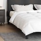 vidaXL Καλοκαιρινό Παπλωματοθήκη 200 x 220 cm Καλοκαίρι Φτερό Λευκό