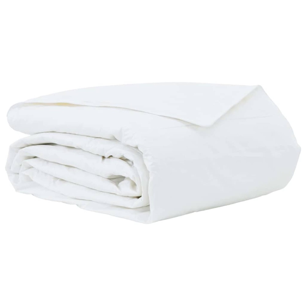 vidaXL Καλοκαιρινό Παπλωματοθήκη 240 x 220 cm Καλοκαίρι Φτερό Λευκό
