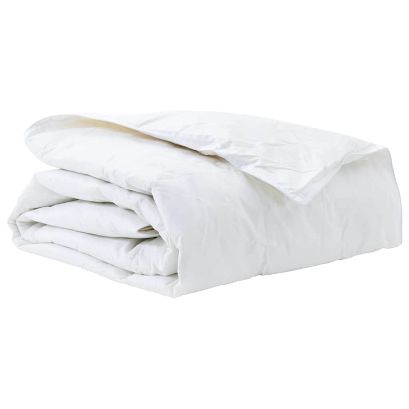vidaXL Πάπλωμα 140 x 200 cm Άνοιξη, Φθινόπωρο Φτερό Λευκό Αναπνεύσιμο