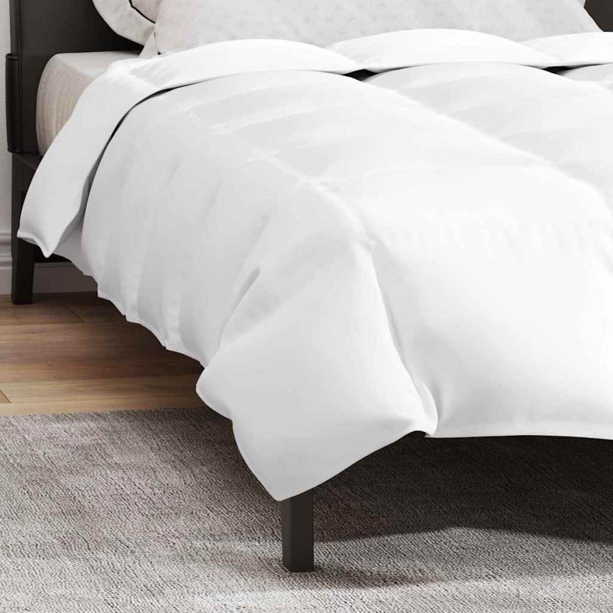 vidaXL Πάπλωμα 155 x 200 εκ. Άνοιξη, Φθινόπωρο Φτερό Λευκό Αναπνεύσιμο