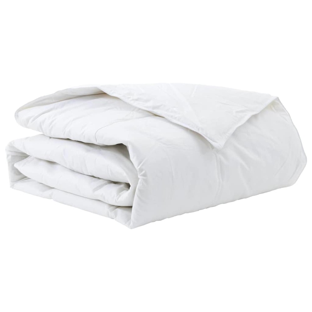 vidaXL Χειμερινό Παπλωματοθήκη 155 x 220 cm Χειμώνας Φτερό Λευκό