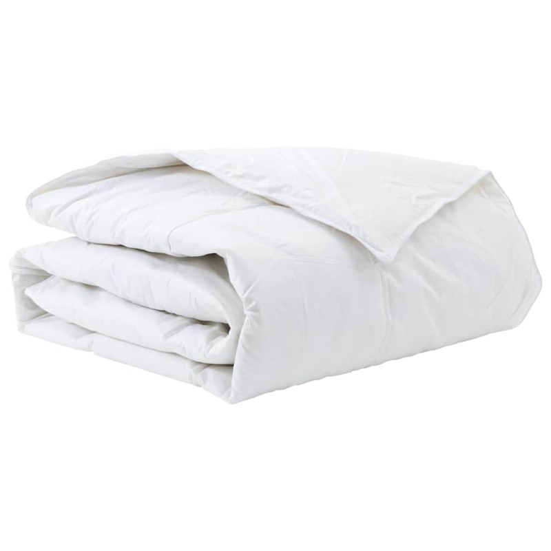 vidaXL Χειμερινό Παπλωματοθήκη 155 x 220 cm Χειμώνας Φτερό Λευκό