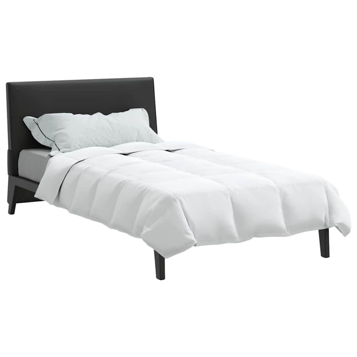 vidaXL Χειμερινό Παπλωματοθήκη 155 x 220 cm Χειμώνας Φτερό Λευκό