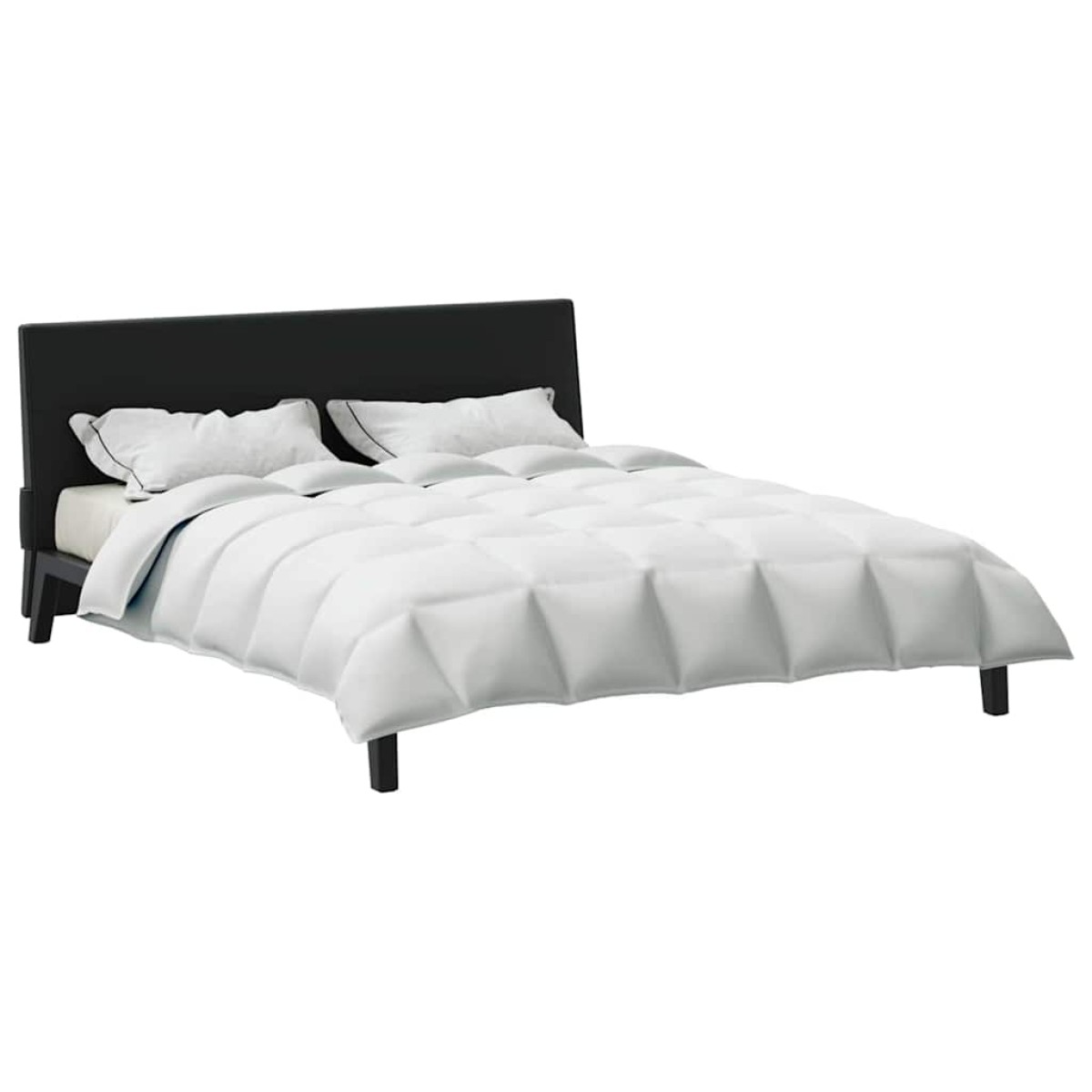 vidaXL Χειμερινό Παπλωματοθήκη 240 x 220 cm Χειμώνας Φτερό Λευκό