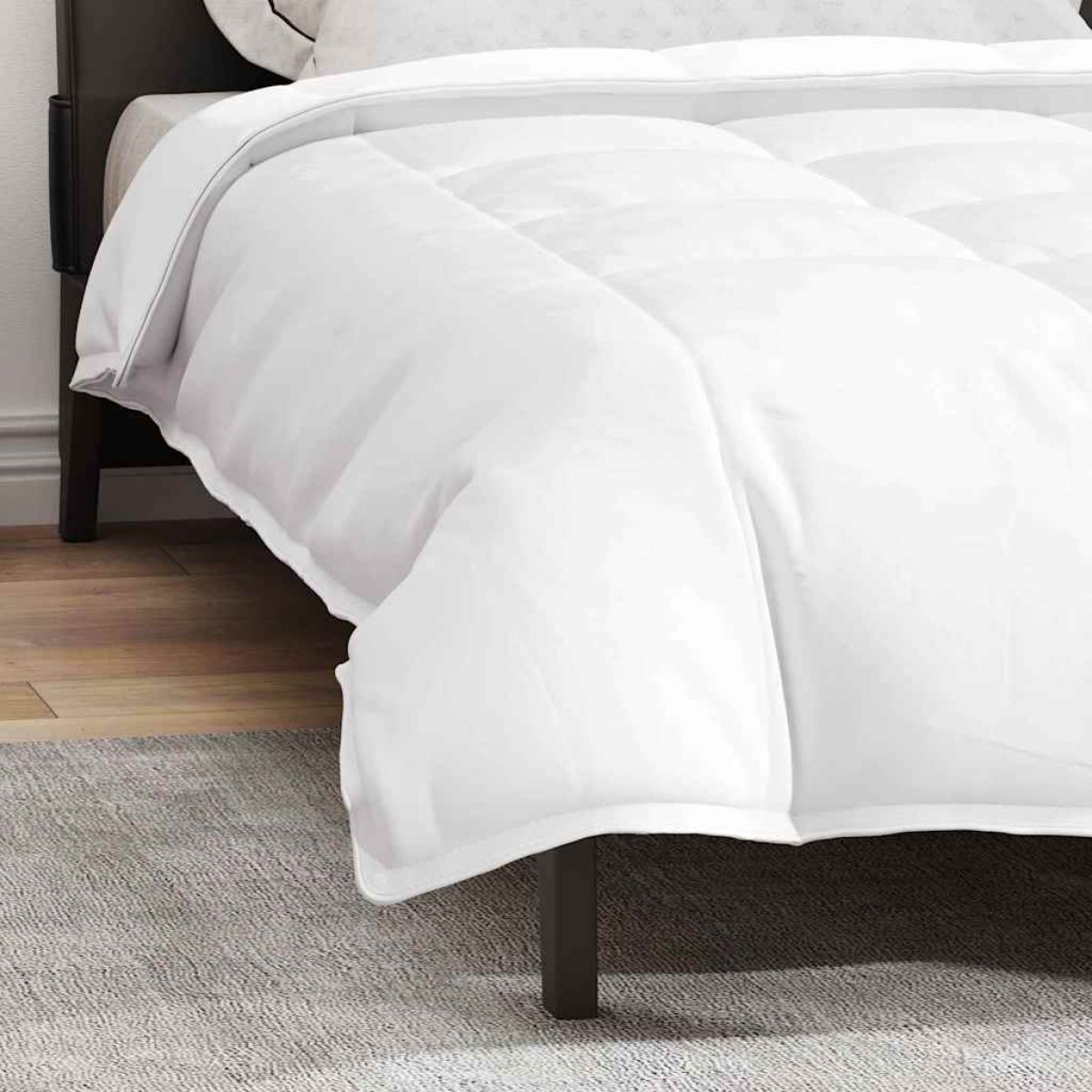 vidaXL Κουβέρτα 2 σε 1 Λευκό 135 x 200 cm Φτερό
