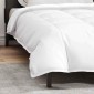 vidaXL Κουβέρτα 2 σε 1 Λευκό 135 x 200 cm Φτερό