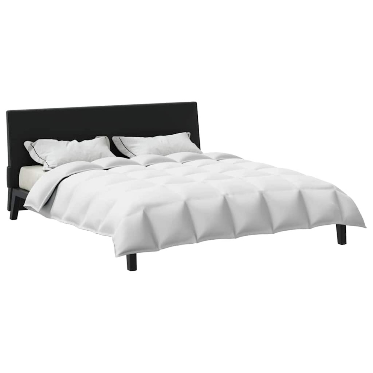 vidaXL Κουβέρτα 2 σε 1 Λευκό 200 x 200 cm Φτερό