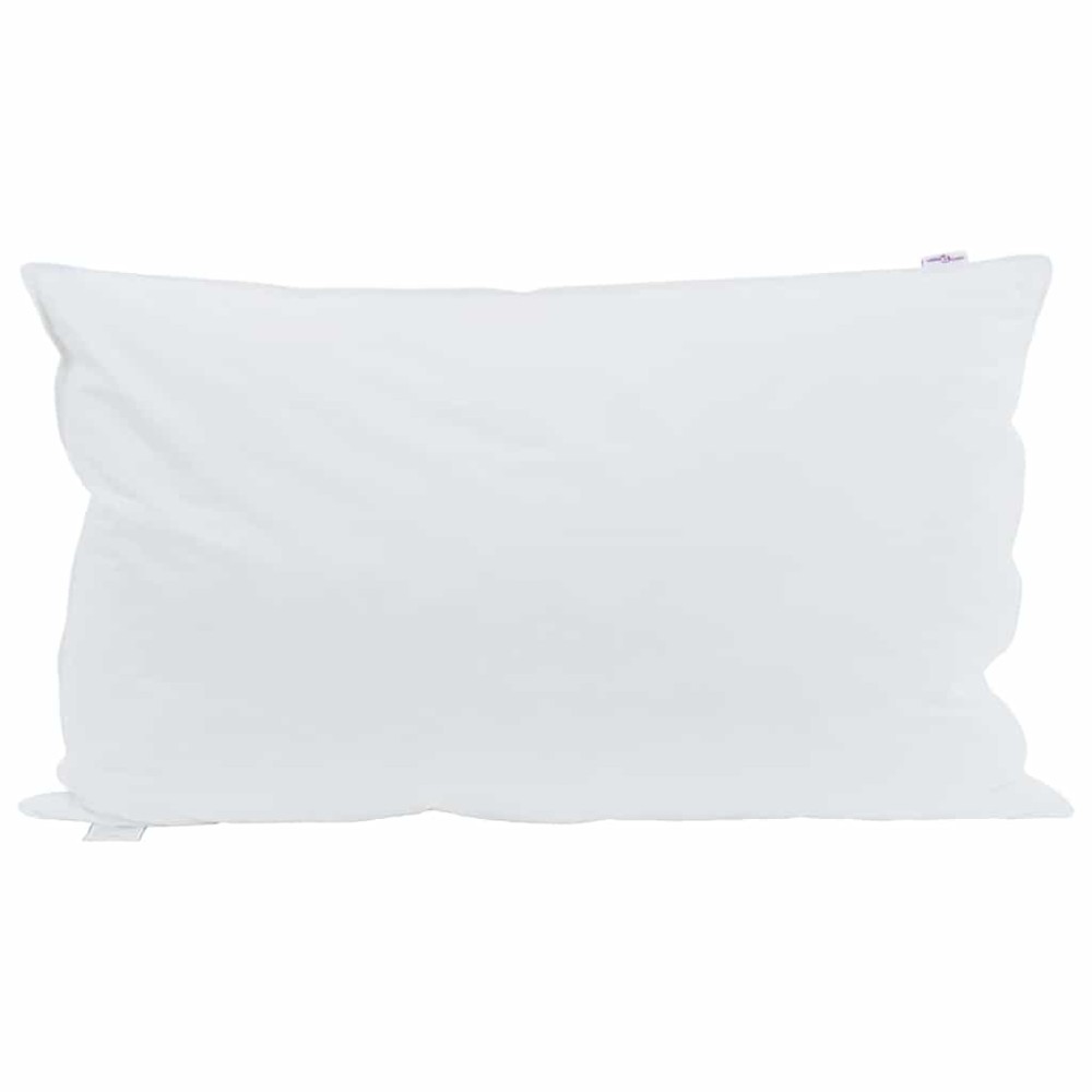 vidaXL Μαξιλάρι με μαξιλάρι Λευκό 40 x 80 cm Φτερό