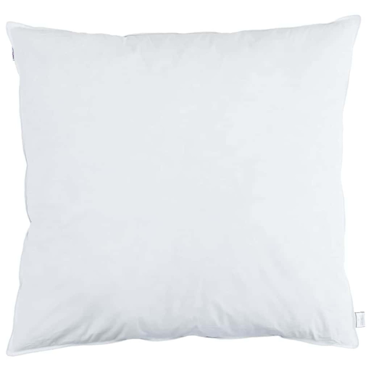 vidaXL Μαξιλάρι με μαξιλάρι Λευκό 80 x 80 cm Φτερό