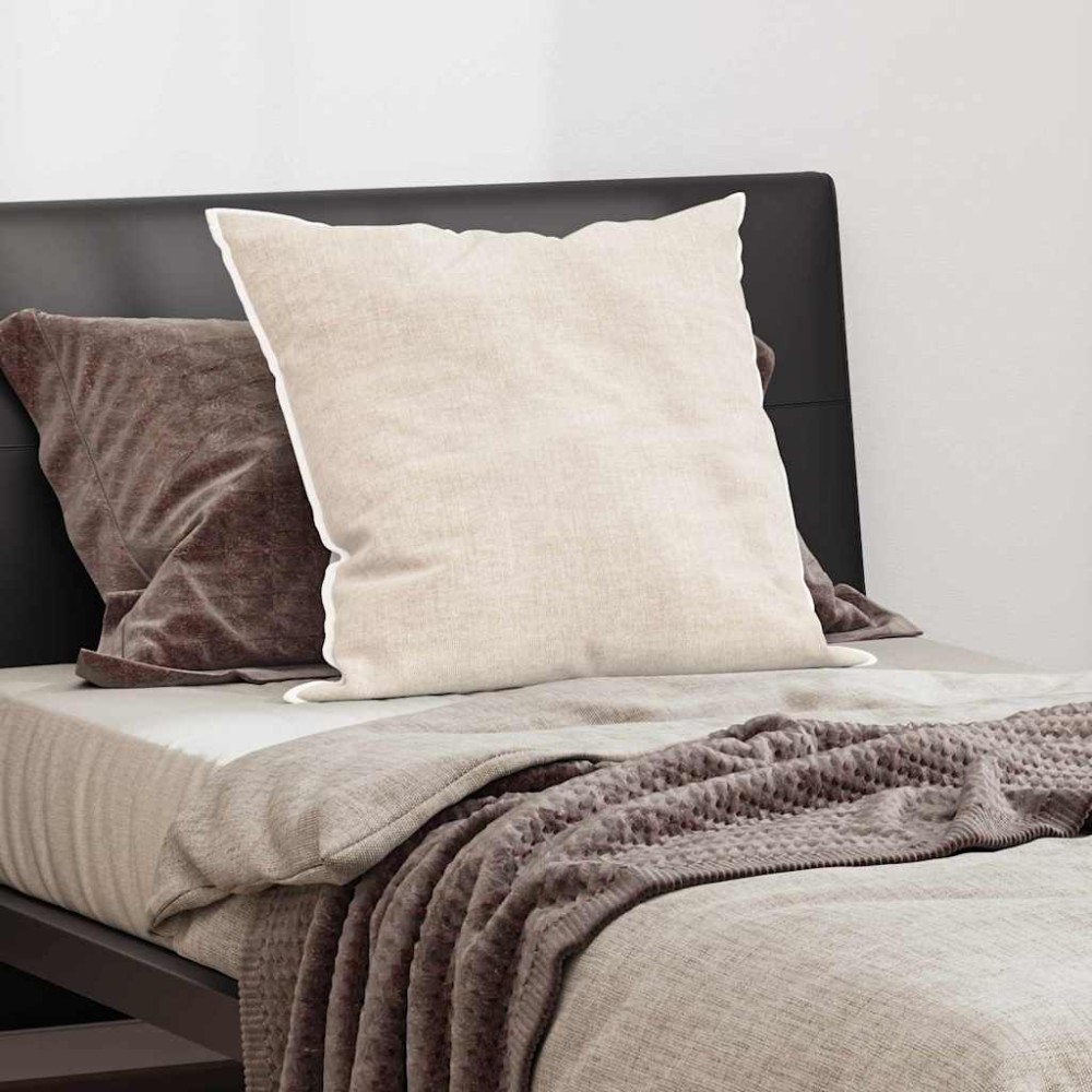 vidaXL Μαξιλάρι με μαξιλάρι Λευκό 80 x 80 cm Φτερό