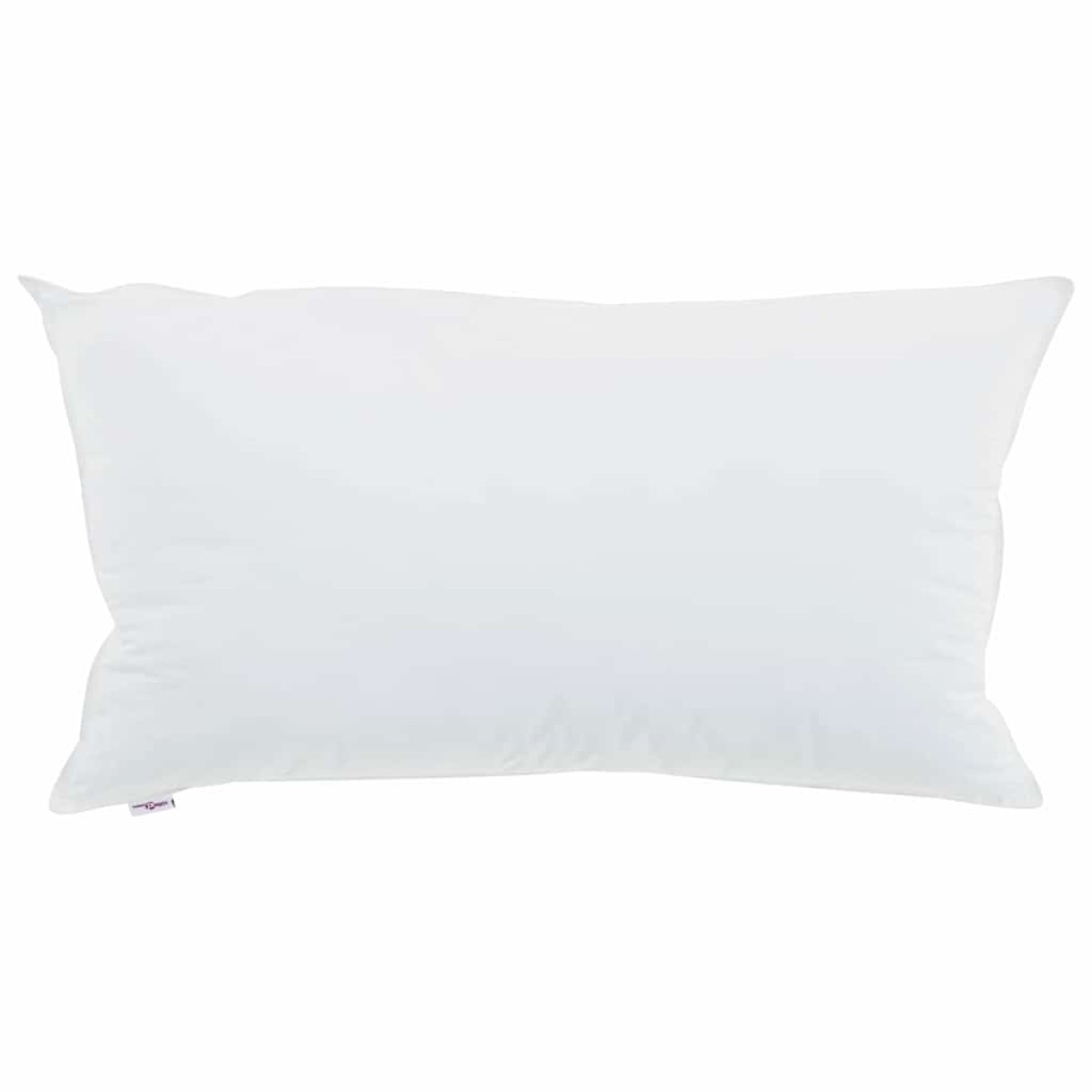 vidaXL Μαξιλάρι με μαξιλάρι Λευκό 40 x 80 cm Βαμβάκι